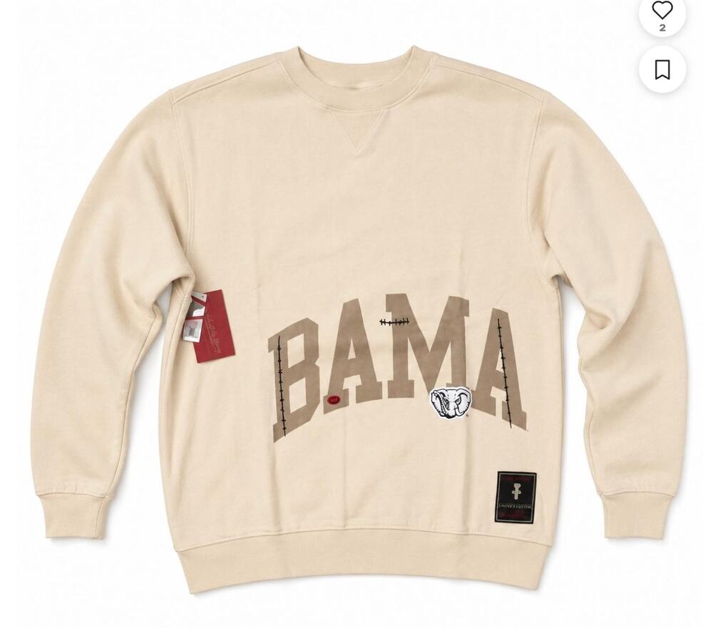 Travis Scott x Mitchell & Ness Alabama Crimson Tide Sweatshirt SMALL